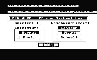 Wurm (Der) atari screenshot